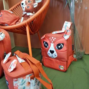Sac à dos pique-nique isotherme Mélimélos la biche Les Déglingos — Bagagerie enfant
