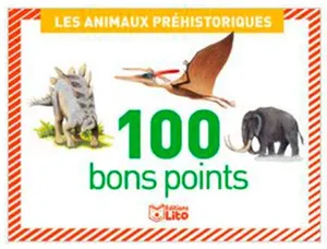 Bon point éditions lito animaux préhistoriques texte pédagogique au verso 61x82mm boîte 100 unités — Non classé