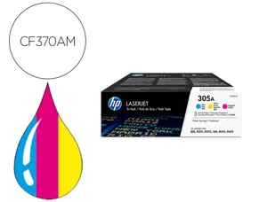 Toner laser original hp 305a 2600 p pack de 3 — Non classé