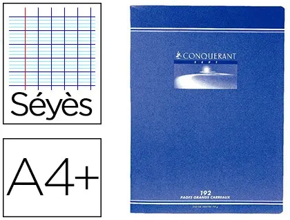 Cahier agrafé oxford openflex a4+ 24x32cm 96 pages 90g séyès lot 7 unités carton 5 lots — Non classé
