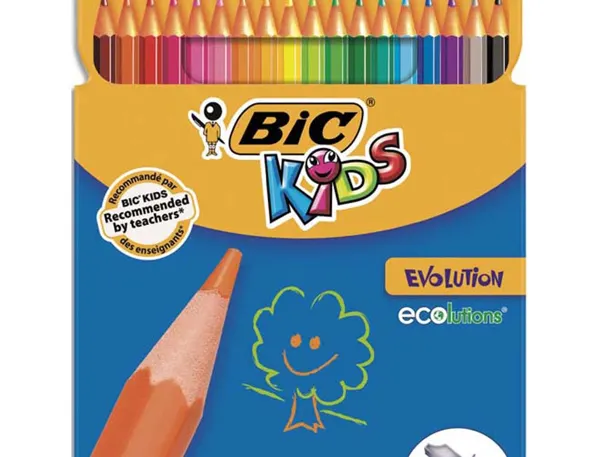 BIC KIDS Crayon de couleur Evolution ecolutions, étui en — Fournitures