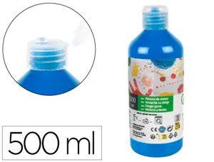 Gouache doigt liderpapel liquide lavable base eau      coloris bleu flacon de 125ml — Non classé