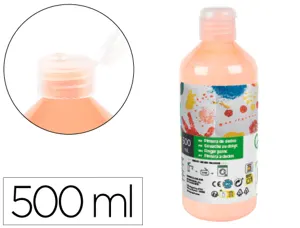 Gouache doigt liderpapel liquide lavable base eau      coloris chair flacon de 125ml — Non classé