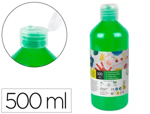 Gouache doigt liderpapel liquide lavable base eau      coloris vert flacon de 125ml — Non classé