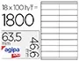 agipa Etiquette universelle, 63,5 x 46,6 mm, blanc — Fournitures — vue 2