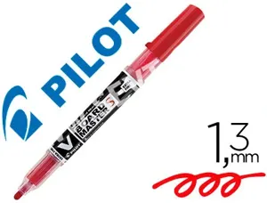 Marqueur pilot v board master rechargeable pointe conique extra fine 1.3mm encre liquide base alcool couleur vive rouge —…