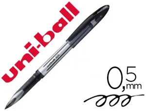 Roller uniball air encre liquide résistante pointe moyenne tracé 0.5mm coloris noir — Non classé