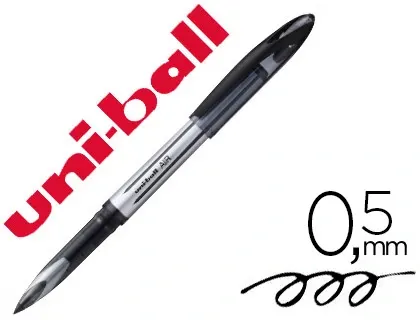 Roller uniball air encre liquide résistante pointe moyenne tracé 0.5mm coloris noir — Non classé
