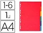 EXACOMPTA Intercalaires en carton, A4, 6 touches — Classement & archivage — vue 2