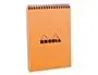 RHODIA Bloc spiralé No. 16, format A5, quadrillé 5x5, orange — Papier, cahier & courrier — vue 2