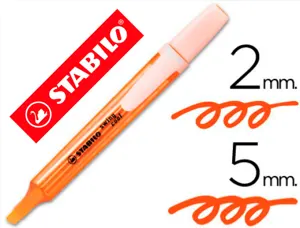 Surligneur stabilo swing cool modèle de poche avec agrafe tracé 1/3mm encre liquide pigmentée visible coloris orange — Non…