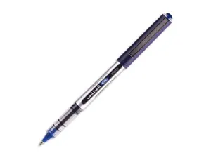Roller uniball ub-150 eye écriture fine 0.3mm double niveau encre liquide visible régulateur débit coloris bleu — Non classé