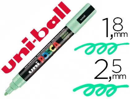 Marqueur posca pc5m gouache encre inodore toutes surfaces pointe moyenne conique couleur opaque couvrante vert clair — Non…