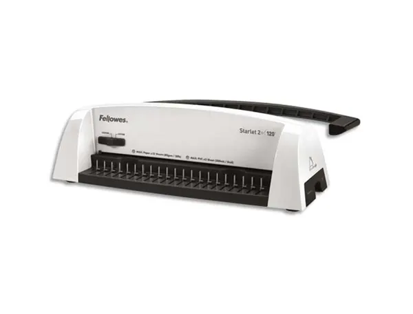 Perforelieur fellowes starlet 2+ a4 capacité 12f tiroir stockage anneaux sélecteur épaisseur document — Non classé