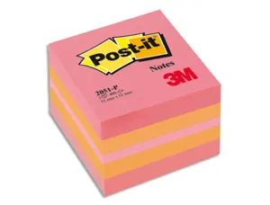 Bloc-notes post-it minis 51x51mm 400f repositionnables coloris plaisir — Non classé