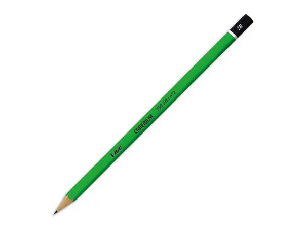 Crayon graphite bic critérium 550 2b bois hexagonal tête trempée baguée excellente taillabilité — Non classé