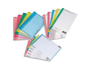 Étiquette l'oblique en bristol pour dossiers az armoires étiquettes nº9 coloris assortis pack 10 planches — Non classé