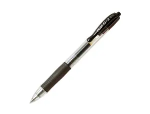 Roller pilot g2+ 5 ecriture fine 0.3mm encre gel retractable rechargeable corps translucide grip caoutchouc noir — Non classé
