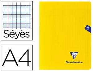 Clairefontaine Cahier piqûre Mimesys, A4, séyès, jaune — Cahiers francais