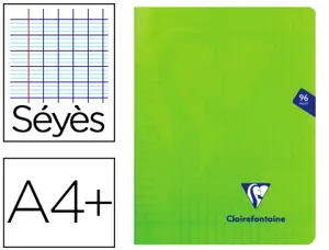 Clairefontaine Cahier piqûre Mimesys, 240 x 320 mm, vert — Cahiers francais