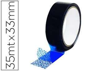 Ruban adhesif q-connect de securite bleu rouleau 35mx33mm — Non classé