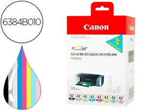 Cartouche d'encre original canon cli-42 13 ml noir pack de 8 — Non classé