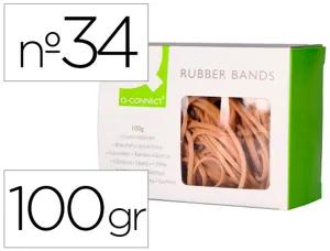 Bracelet caoutchouc q-connect n.10 100x3mm boîte fenêtre de 100g — Non classé