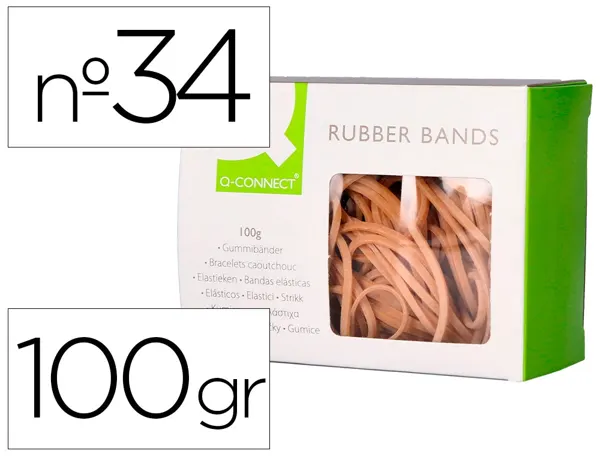 Bracelet caoutchouc q-connect n.10 100x3mm boîte fenêtre de 100g — Non classé