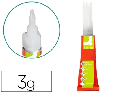 Colle q-connect hyperglue liquide super puissante       multi-materiaux tube 3g — Non classé