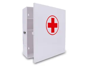 Armoire pharmacie q-connect en metal livre vide 4         compartiments  27,5x30x12 — Non classé