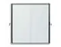 nobo Vitrine, porte coulissante, fond en métal, 27 x A4 — Aménagement d'espace — vue 2