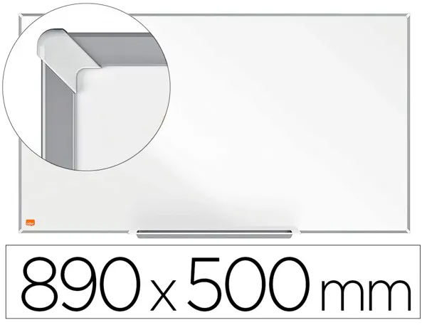 Tableau blanc nobo widescreen 40/' emaille cadre mince       systeme invisamount fixation  masquee 89x50cm — Non classé