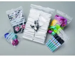 Sachet transparent ecoclip polyethylene basse densite    fermeture zip trou pbag16     6mm 18x25cm 100 unites — Non classé
