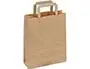 Sac Kraft 70g/M2 Poignees Plates 18x8x22 cm Paquet 50 Unites Coloris Brun 20025, INAPA — Aménagement d'espace — vue 2