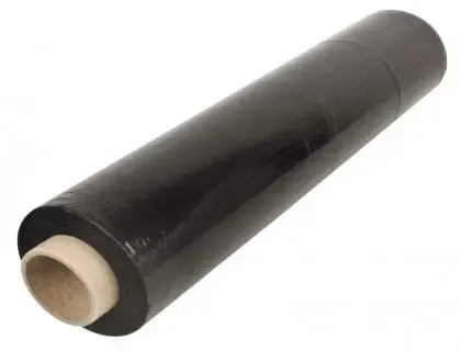Film etirable manuel cast eco polyethylene 20 microns face interne collante 450mmx270m coloris opaque noir — Non classé