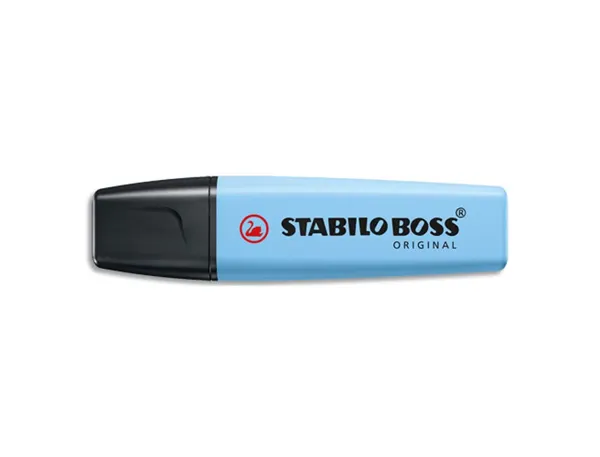 Surligneur stabilo boss original pastel encre base eau pointe biseautee largeur trace 2/5mm coloris fraicheur — Non…