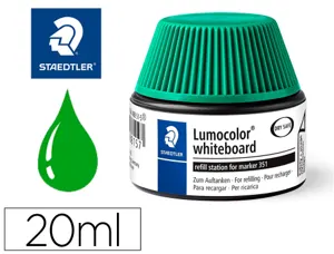 Recharge marqueur permanent staedtler lumocolor 488 48    pour marqueurs compacts 348   flacon 20ml coloris vert — Non classé