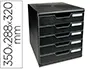 EXACOMPTA Module de classement MODULO A4 ECOBlack, 5 tiroirs — Aménagement d'espace — vue 2