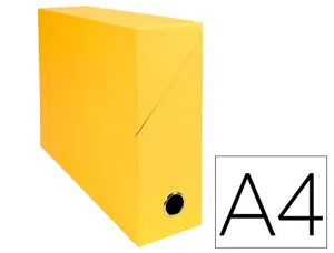 EXACOMPTA Boîte transfert papier toilé, A4, jaune — Système d'archivage