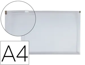 Pochette enveloppe liderpapel polypropylene 180 microns a4  210x297mm fermeture eclair    transparent incolore — Non classé
