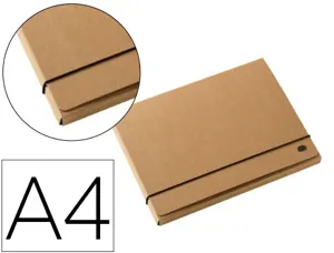 Pochette multo kraft carton 3 rabats a4 fermeture elastique — Non classé