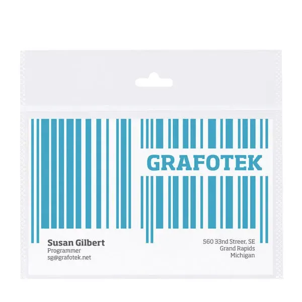 Badge Tarifold Plastifie Biodegrable Non Adhesif 105x92 mm Lot 10 Unites — Fournitures — vue 2
