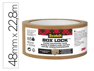 Ruban scotch emballage papier box lock 48mmx22,8m — Non classé
