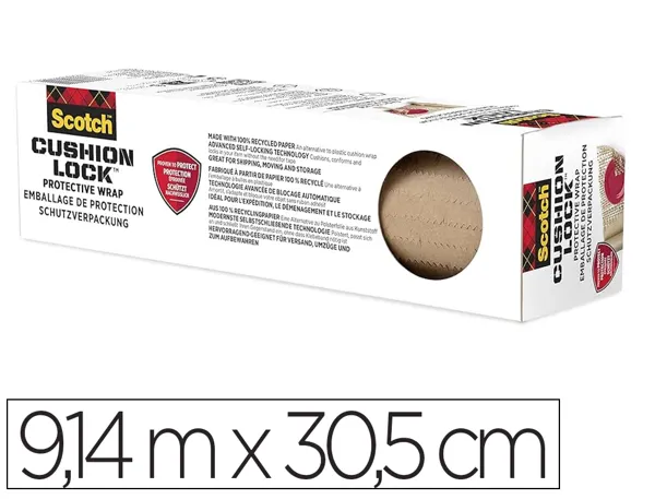 Rouleau scotch emballage protection cushion lock       9,14mx30,5cm — Non classé