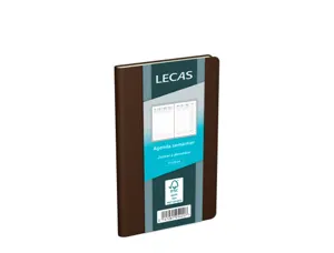 Agenda lecas classique 1 semaine/2 pages 9x13 cm 128p  coloris assortis — Non classé