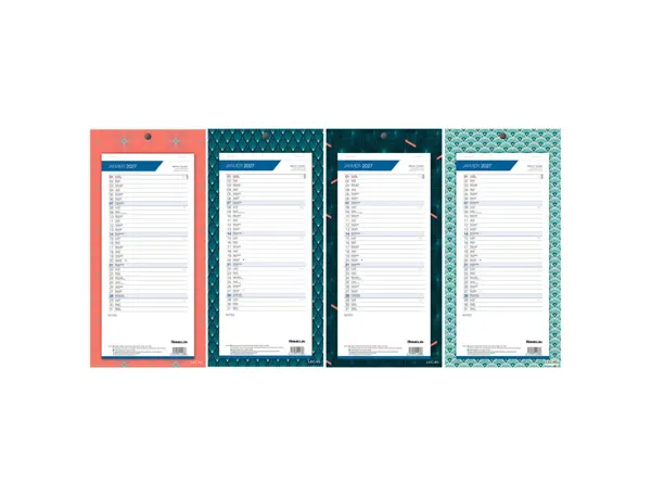 LECAS Calendrier mural long, 160 x 330 mm Graphics, 2027 — Calendriers & éphémérides