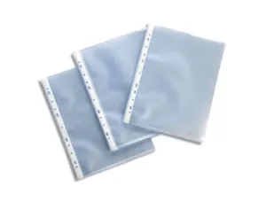 Pochette esselte polypropylène lisse 10.5/100e perforée a4 230x302mm transparent boîte 100 unités — Non classé
