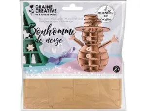 Maquette bonhomme de neige graine creative carton a      asssembler decorer            personnaliser 150x150mm — Non classé