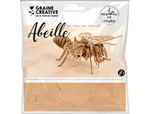 Maquette abeille graine creative carton a assembler   decorer personnaliser         230x90x230mm — Non classé