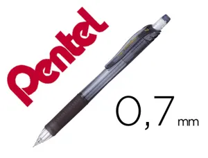 Porte-mines pentel energize canon fixe mine 0,7mm grip    caoutchouc gomme avec capuchoncorps coloris noir translucide —…